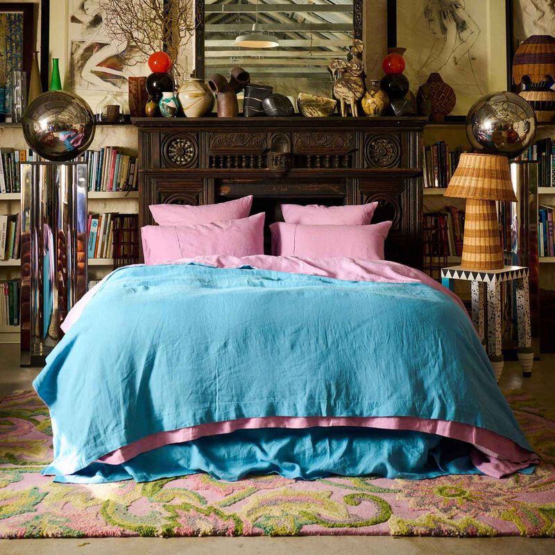 Kip&Co Niagara Lavender Linen Quilt Cover image number 2